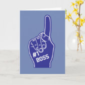 Nummer eins: Foam Finger Karte (Gelbe Blume)