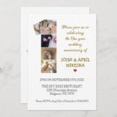 Nummer eins Foto Hochzeit Jahrestag Einladung (Vorne/Hinten)