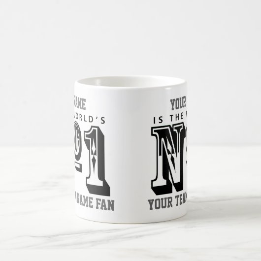 Nummer eins Fußballfan Kaffeetasse (Mittel)