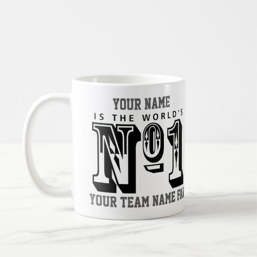 Nummer eins Fußballfan Kaffeetasse (Links)