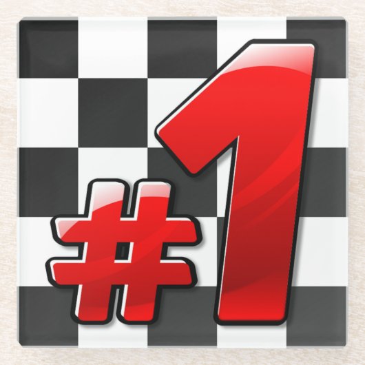 NUMMER EINS GLASUNTERSETZER (Vorderseite)