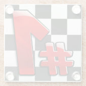 NUMMER EINS GLASUNTERSETZER (Rückseite)