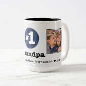 Nummer Eins Großpa 2 Tasse für kundenspezifisches  (VorderseiteRechts)
