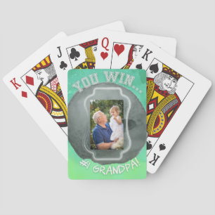 Nummer eins Großvater Spielkarten