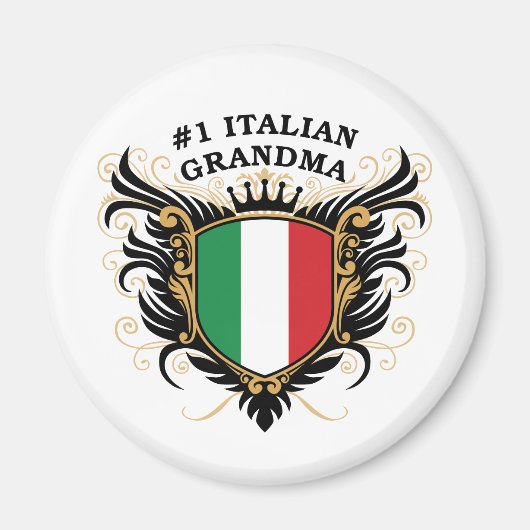Nummer Eins Italienisches Oma Magnet (Vorne)
