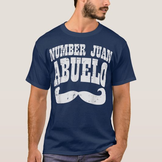 Nummer eins Juan Abuelo Spanischer Vatertag T-Shirt (Vorderseite)