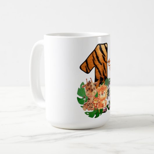 Nummer eins Jungle Adventure Bodysuit Kaffeetasse (Vorderseite Links)