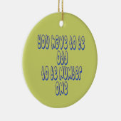 Nummer eins keramik ornament (Rechts)