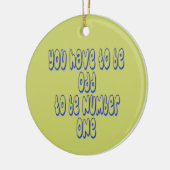 Nummer eins keramik ornament (Links)