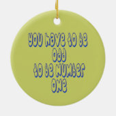 Nummer eins keramik ornament (Hinten)