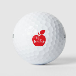 Nummer eins Lehrer Apple Golfball