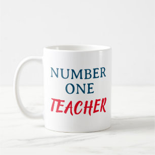 Nummer Eins Lehrer Kaffeetasse