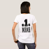 Nummer eins Mama White T-Shirt (Schwarz voll)