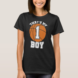 Nummer eins: Mein Junge Nr. 1 Basketball Mama Vate T-Shirt
