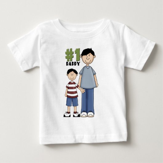 Nummer eins, Nummer 1 Vater Baby T-shirt (Vorderseite)