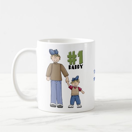 Nummer eins, Nummer 1 Vater Kaffeetasse (Links)