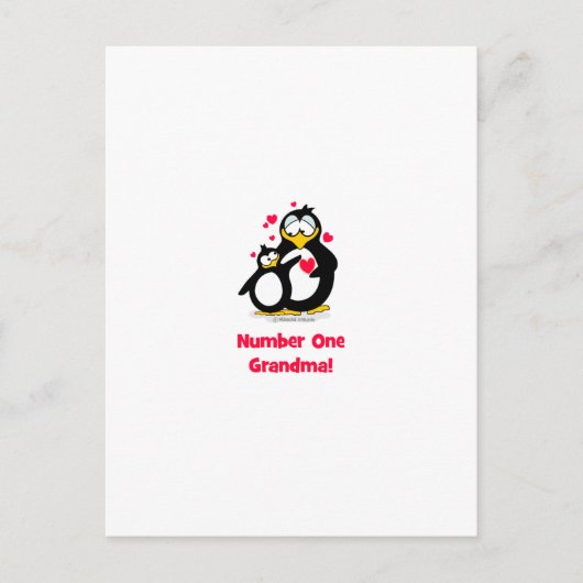 Nummer eins Oma Postkarte (Vorderseite)