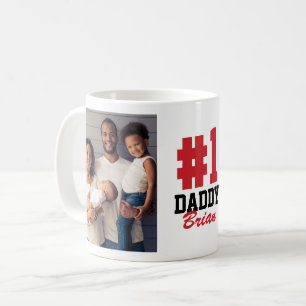 Nummer eins Papa 2 Foto Vatertag Kaffeetasse