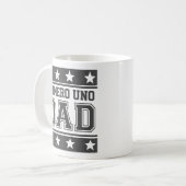 Nummer Eins Papa Kaffeetasse (Vorderseite Links)