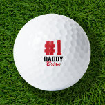Nummer Eins Papa Mit Monogramm Vater Golfball<br><div class="desc">Erstellen Sie ein besonderes Vatertagsgeschenk für Papa oder Großvater, das mit Ihren Fotos und Texten personalisiert ist. Dieses lustige, moderne Design sagt "#1 Daddy" in fett gedrucktem Text mit dem Namen deines Vaters in einem kontrastierenden farbigen Skript. Verwenden Sie die Designtools, um alle Schriftart und Farben, die Sie möchten, auszuwählen...</div>