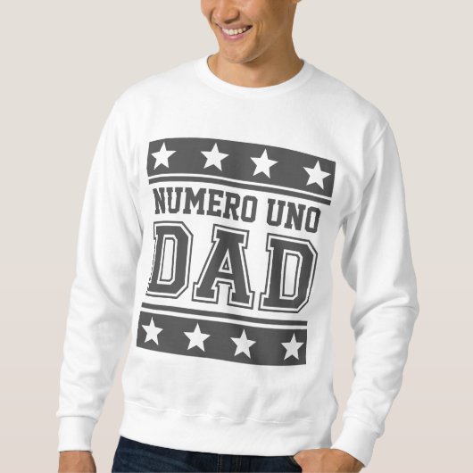 Nummer Eins Papa Sweatshirt (Vorderseite)