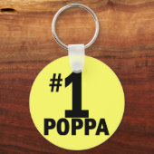 Nummer eins Poppa-Produkte Schlüsselanhänger (Vorderseite)