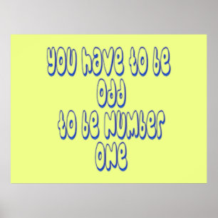 Nummer eins poster