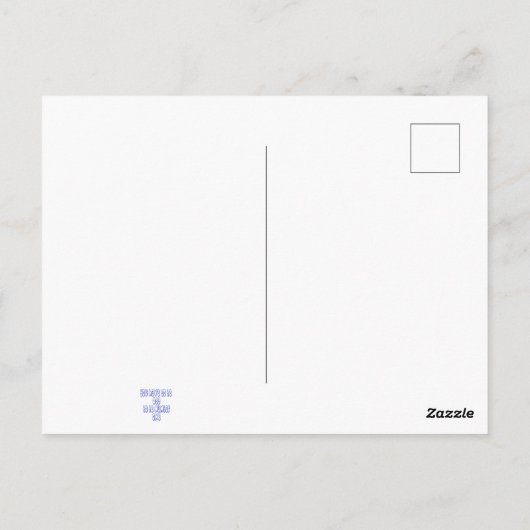 Nummer eins postkarte (Rückseite)