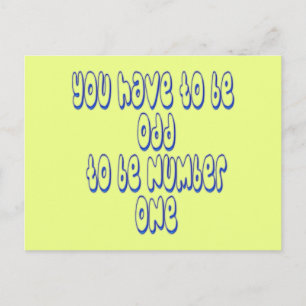 Nummer eins postkarte