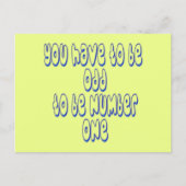 Nummer eins postkarte (Vorderseite)