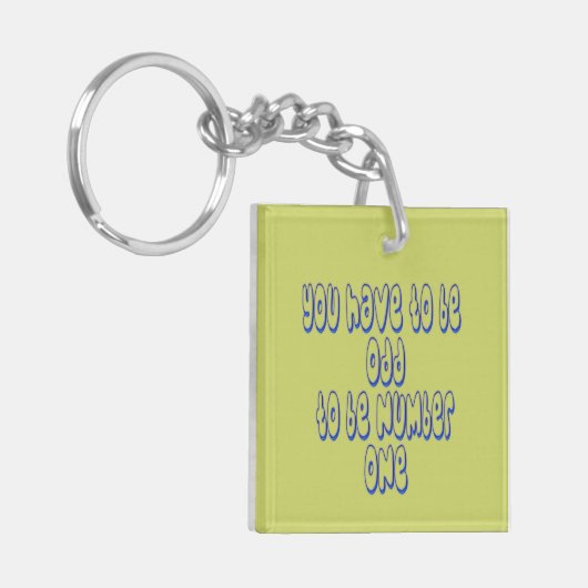 Nummer eins schlüsselanhänger (Vorderseite links)