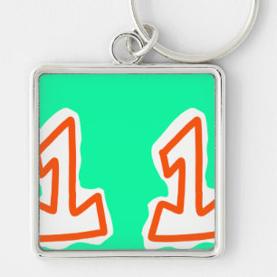 Nummer eins Schlüsselkette Schlüsselanhänger