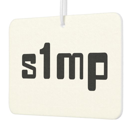 Nummer eins Simp Autolufterfrischer (Links)