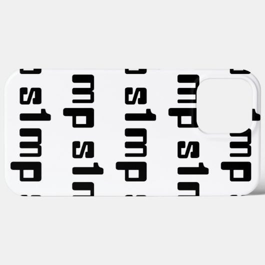 Nummer eins Simp Case-Mate iPhone Hülle (Rückseite (Horizontal))