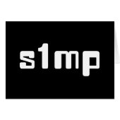 Nummer Eins-Simp-Karte (Vorderseite (Horizontal))