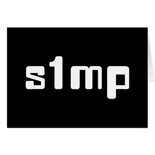 Nummer Eins-Simp-Karte (Vorderseite (Horizontal))