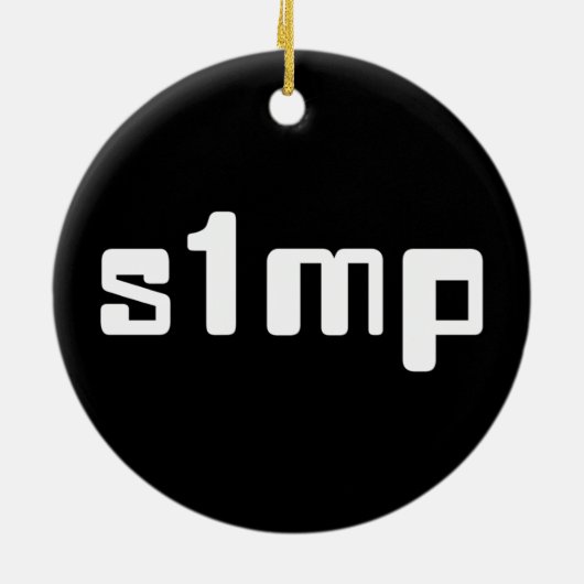 Nummer eins Simp Keramik Ornament (Hinten)