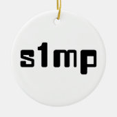 Nummer eins Simp Keramik Ornament (Vorne)