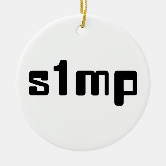 Nummer eins Simp Keramik Ornament (Vorne)