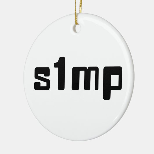 Nummer eins Simp Keramik Ornament (Links)