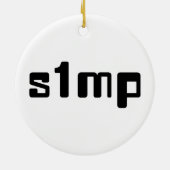 Nummer eins Simp Keramik Ornament (Hinten)