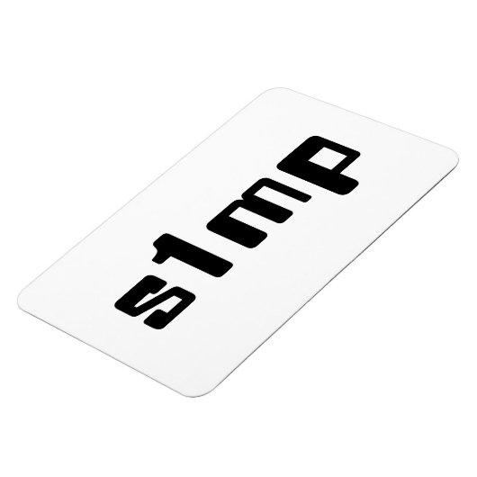 Nummer eins Simp Magnet (Linke Seite)