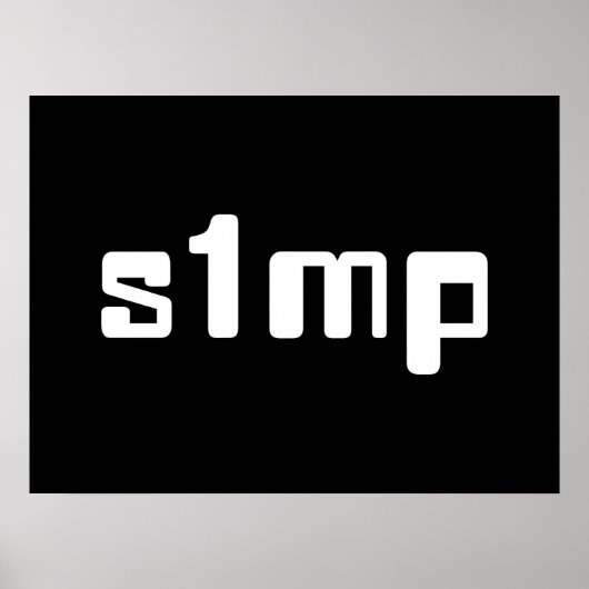 Nummer eins Simp Poster (Vorne)