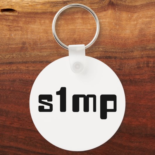 Nummer eins Simp Schlüsselanhänger (Vorderseite)