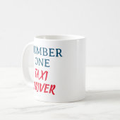 Nummer eins Taxifahrer Kaffeetasse (Vorderseite Links)