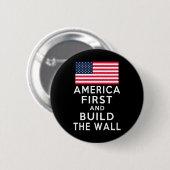 Nummer Eins und Bau einer Mauer Button (Vorne & Hinten)