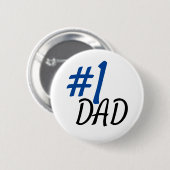 Nummer eins Vater Button (Vorne & Hinten)