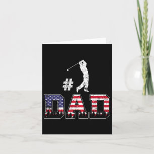 Nummer eins Vater Golf-Shirt Vatertag Amerikanisch Karte