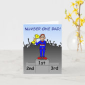 Nummer eins Vater Karte (Gelbe Blume)