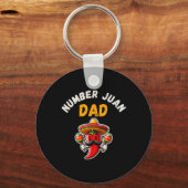 Nummer eins Vater Mexikanischer Vatertag Funny Pad Schlüsselanhänger (Vorderseite)